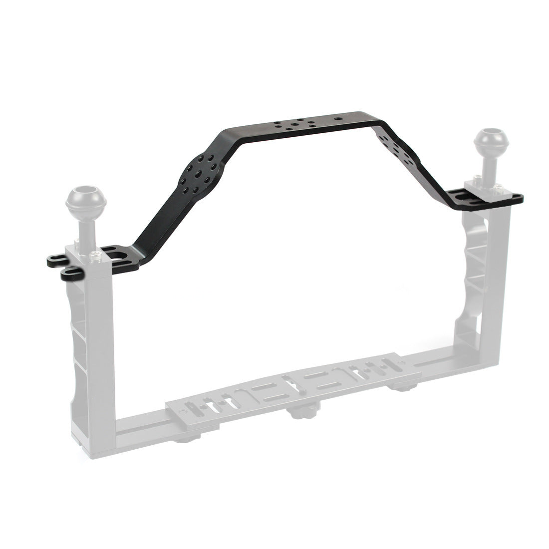 KTX-286867 Aluminum Alloy Dual-Handheld Photography Tray for Sports Cameras and SLRs