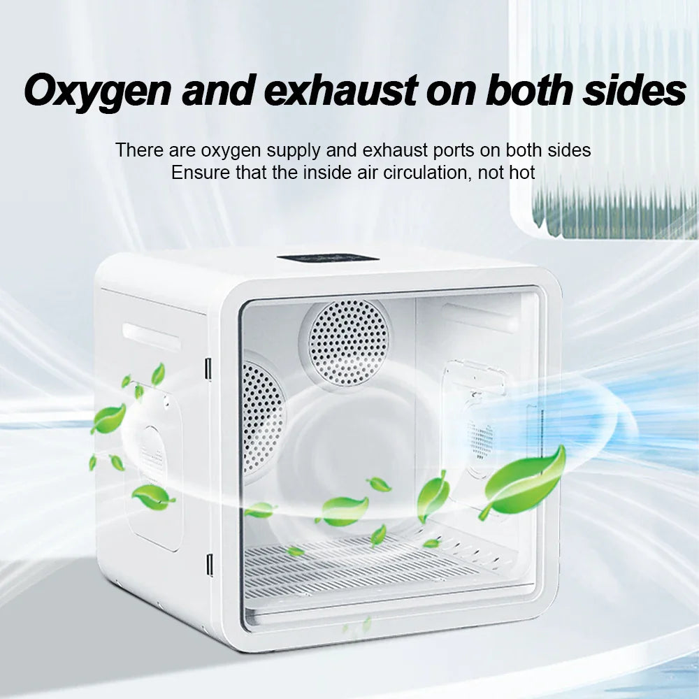 KTX-287059 Temperature Controlled Smart Pet Dryer Box for Small Dogs and Cats, 360° Design, Professional Quiet Grooming Equipment, ABS Plastic, Indoor and Outdoor Use