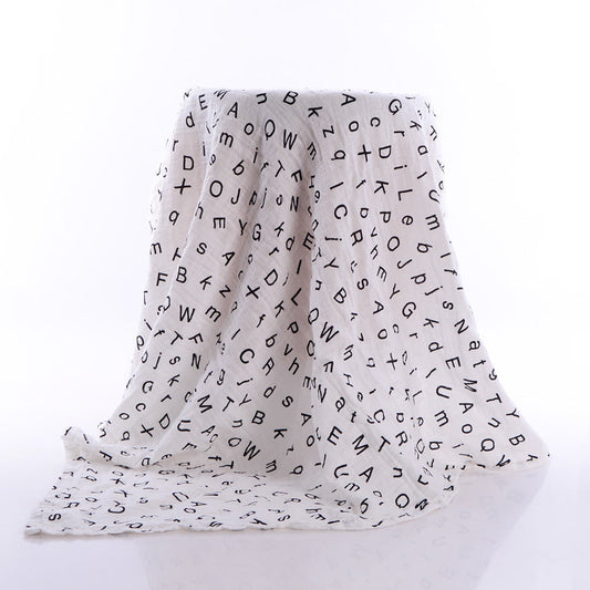 KTX-287379 Cotton Gauze Baby Bath Towel - Soft and Absorbent, 120x120 cm