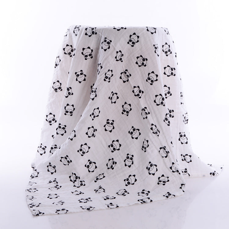 KTX-287379 Cotton Gauze Baby Bath Towel - Soft and Absorbent, 120x120 cm