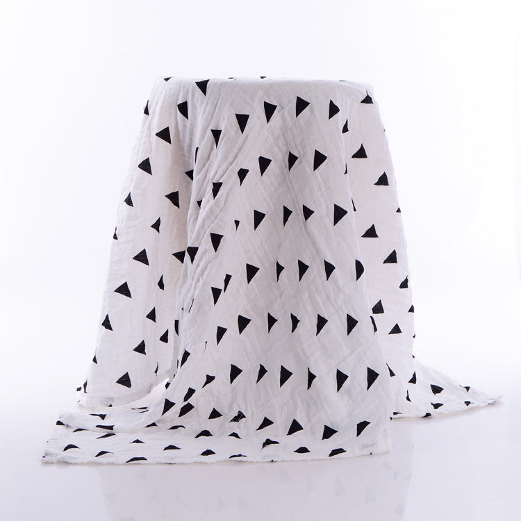 KTX-287379 Cotton Gauze Baby Bath Towel - Soft and Absorbent, 120x120 cm