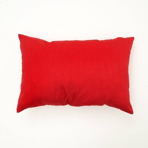 KTX-287763 Handmade Red Bead Wooden Pillow with Intricate Design and Durable Base