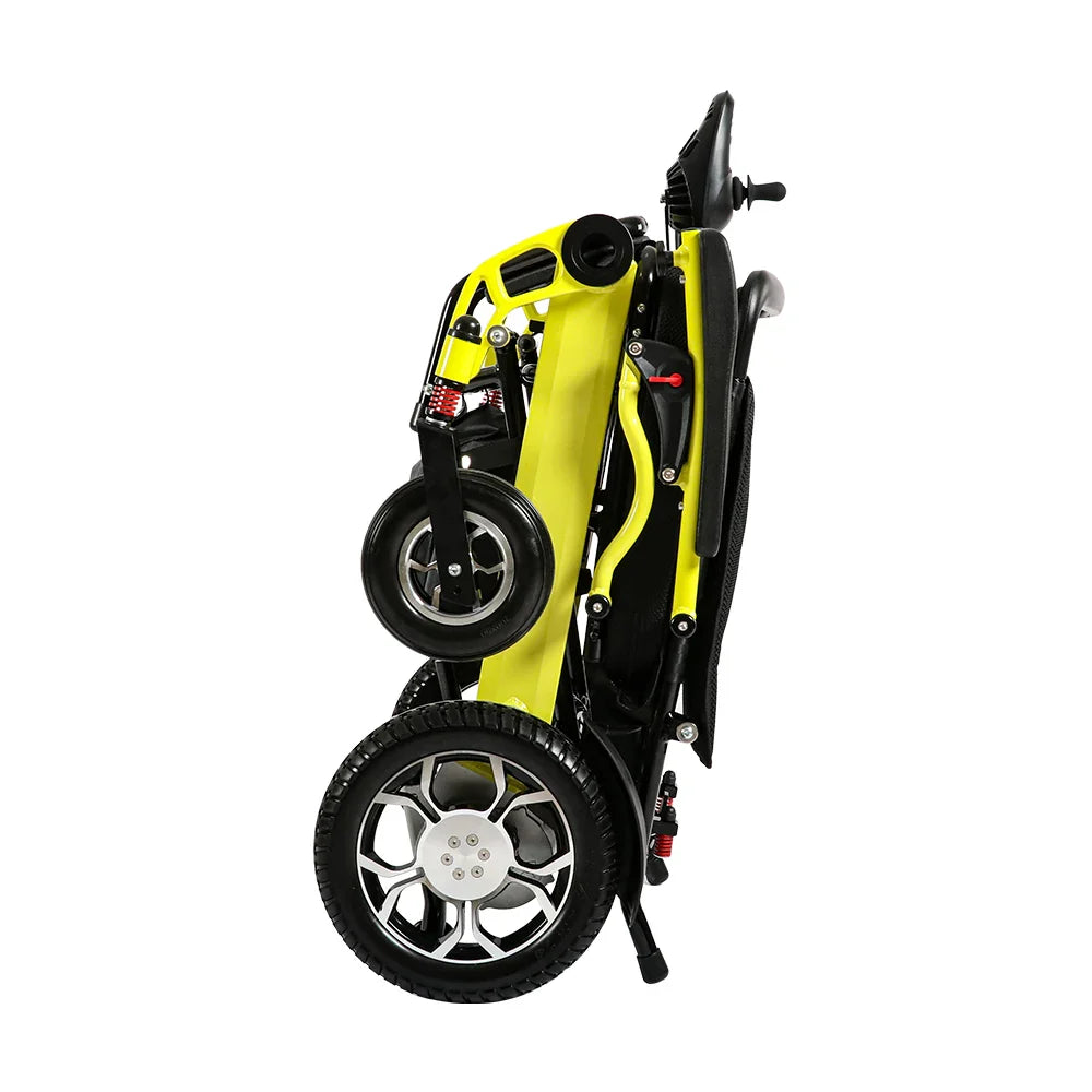 KTX-287827 Heavy Duty Folding Electric Wheelchair with Big Wheels, 200W Dual Motor, 20KM Range, 120KG Capacity, Aluminum Alloy Frame