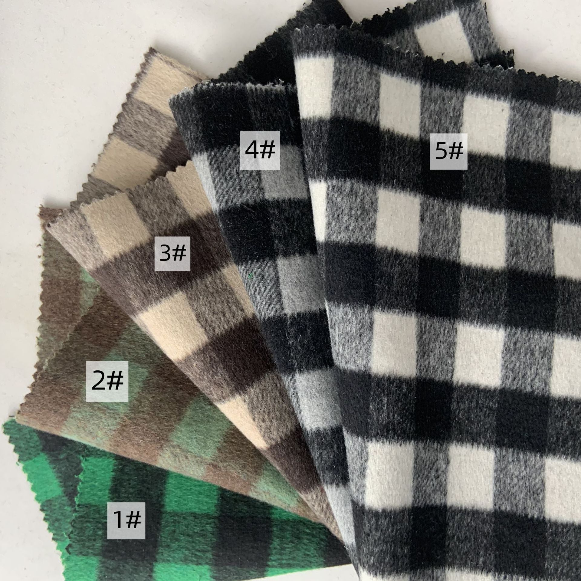 KTX-289939 Thickened Cashmere Plaid Fabric for Versatile Clothing and Home Decor