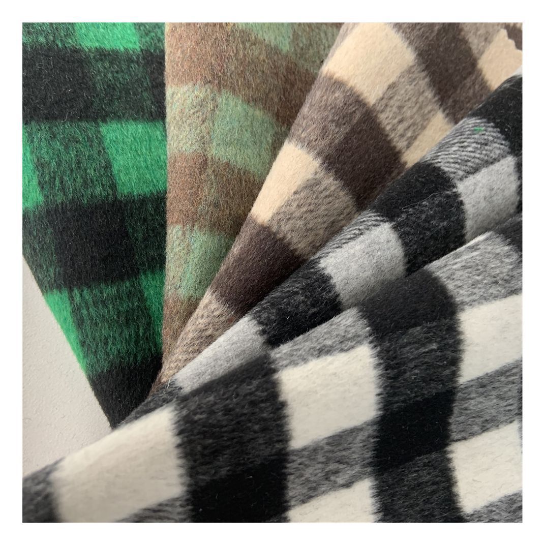 KTX-289939 Thickened Cashmere Plaid Fabric for Versatile Clothing and Home Decor