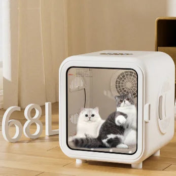 KTX-291667 Automatic Pet Hair Dryer Box with Speech Control and Temperature Control for Small Dogs and Cats