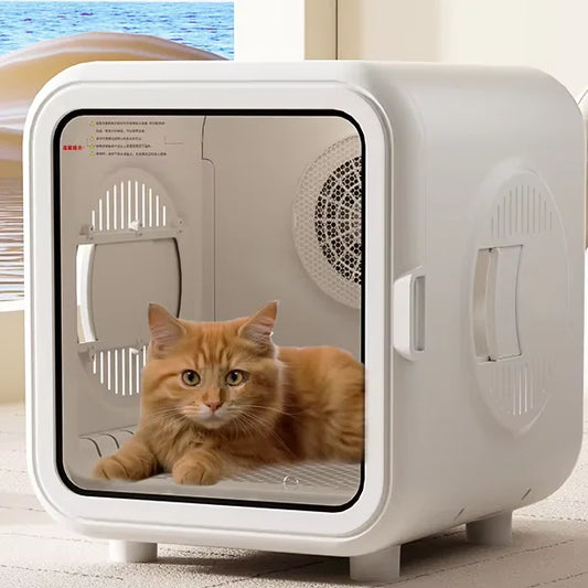 KTX-291667 Automatic Pet Hair Dryer Box with Speech Control and Temperature Control for Small Dogs and Cats