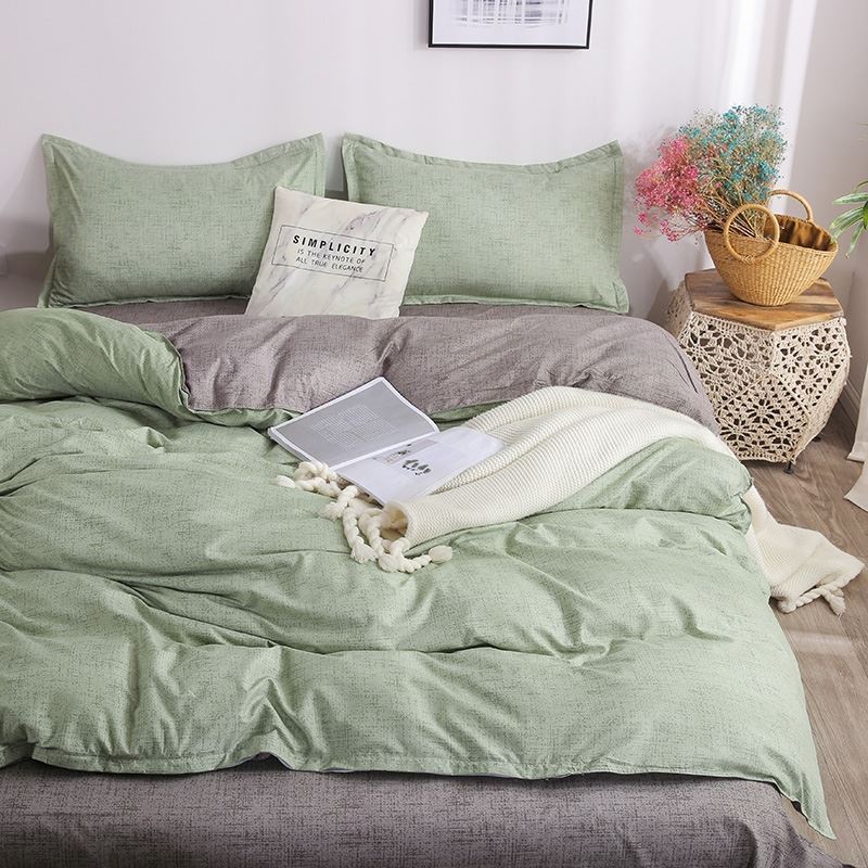 KTX-291731 Four-Piece Pure Cotton Bed Set with Geometric Pattern for 1.8m x 2.2m Bed