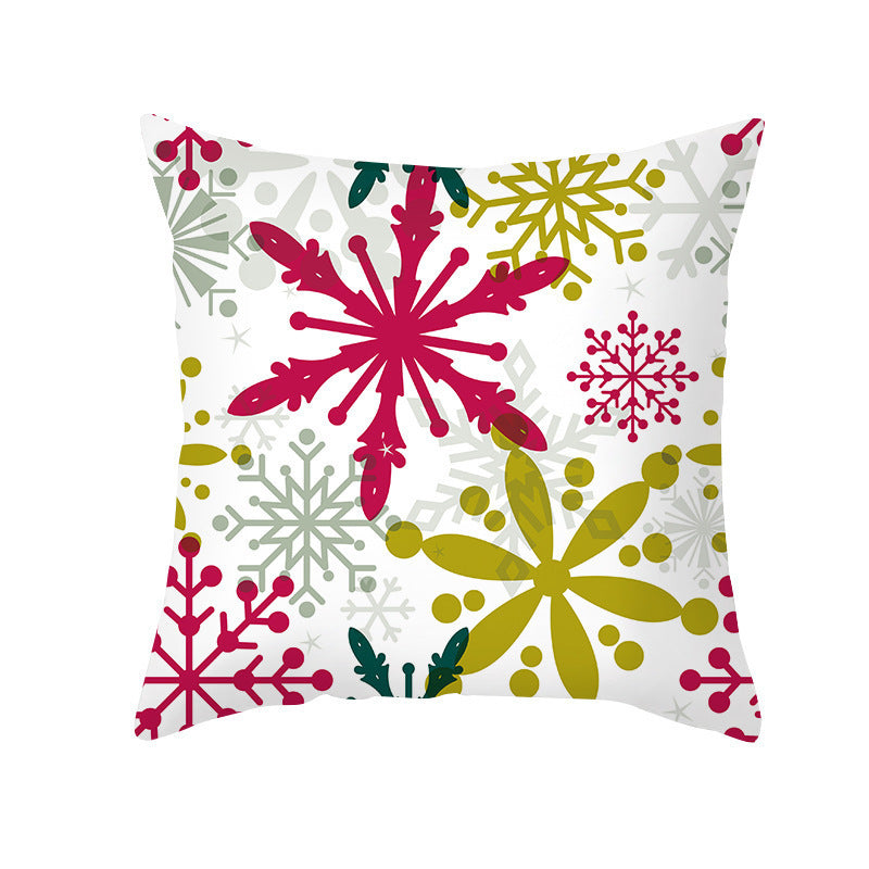 KTX-292947 Cartoon Print French Velvet Cushion Cover, 45x45cm, Fleece Material, PP Cotton Filling