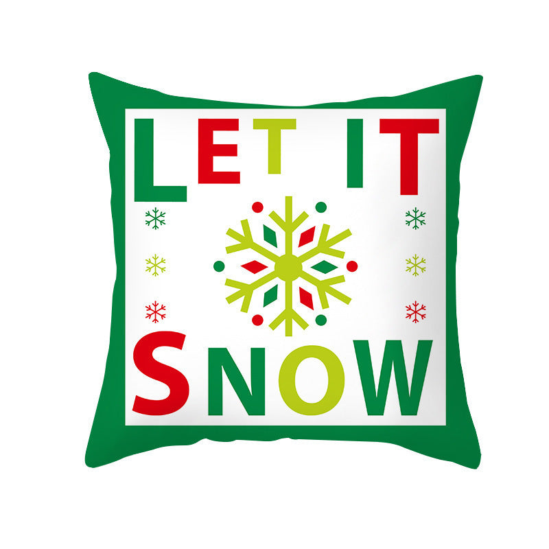 KTX-292947 Cartoon Print French Velvet Cushion Cover, 45x45cm, Fleece Material, PP Cotton Filling