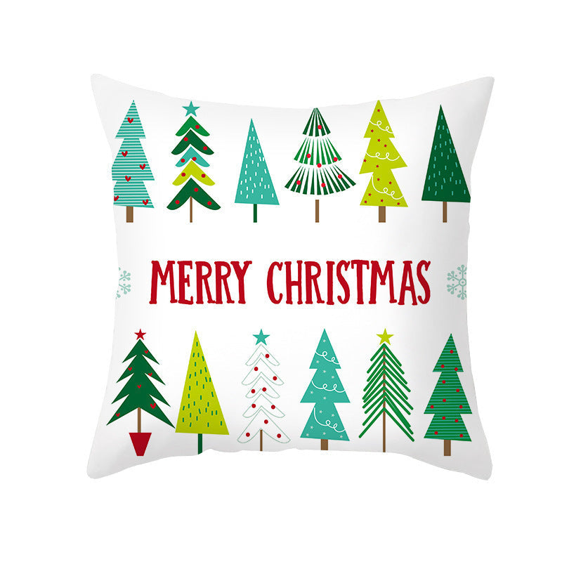 KTX-292947 Cartoon Print French Velvet Cushion Cover, 45x45cm, Fleece Material, PP Cotton Filling