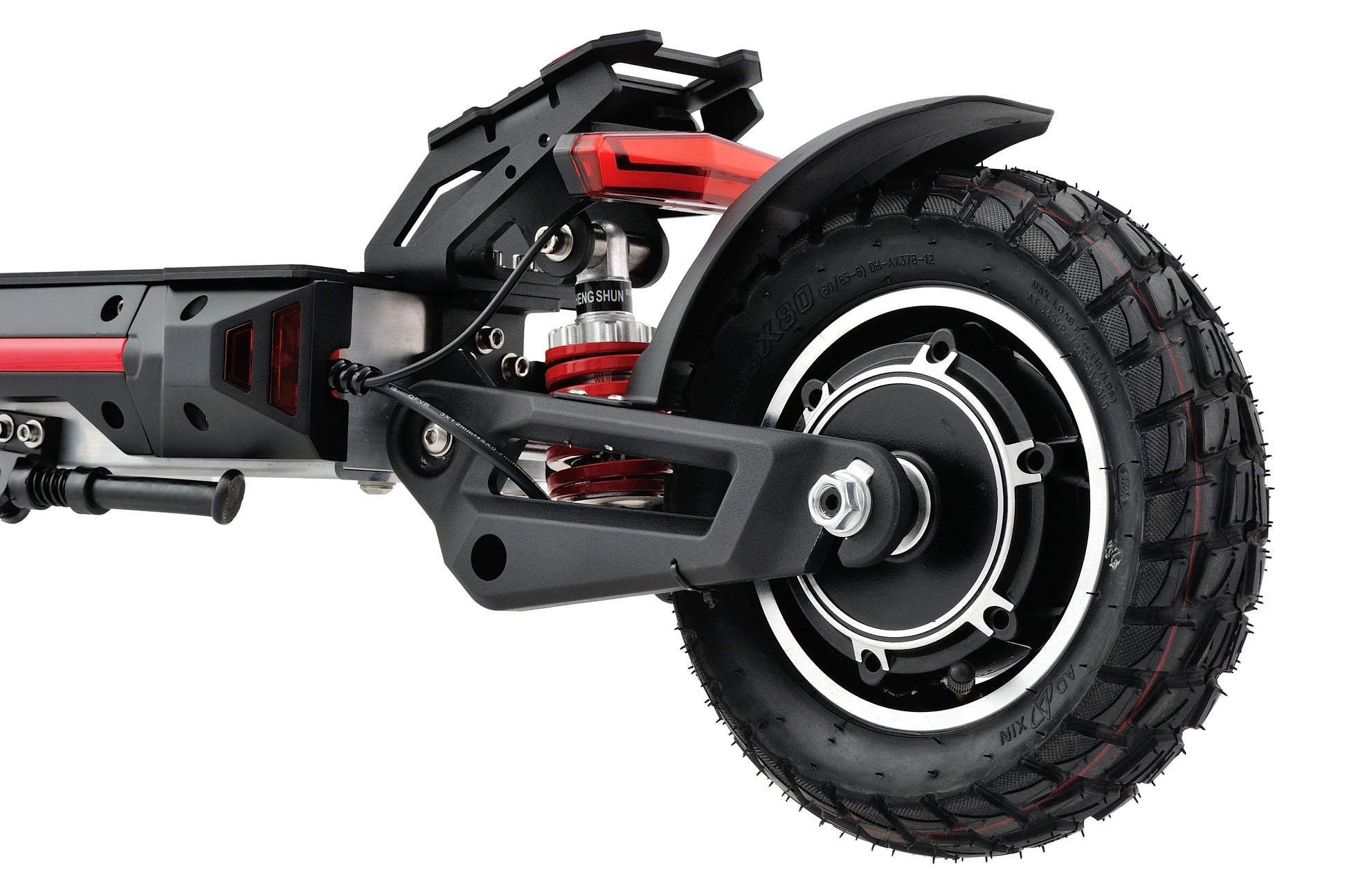 KTX-293907 10 Inch Dual Motor Electric Scooter with 30-50 Km/h Speed and 30-40 KM Range, Foldable Design, Available in Red and Blue