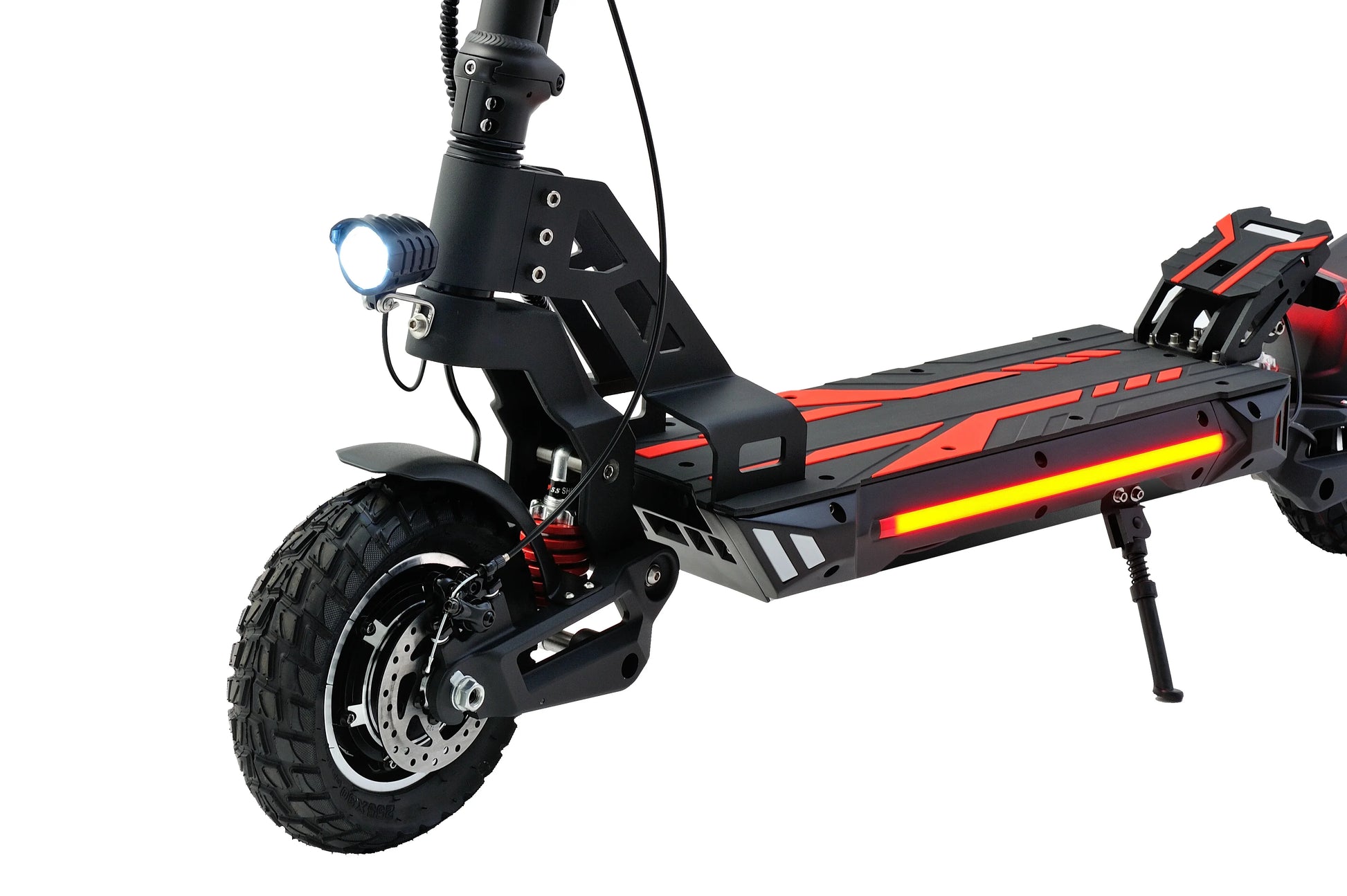 KTX-293907 10 Inch Dual Motor Electric Scooter with 30-50 Km/h Speed and 30-40 KM Range, Foldable Design, Available in Red and Blue