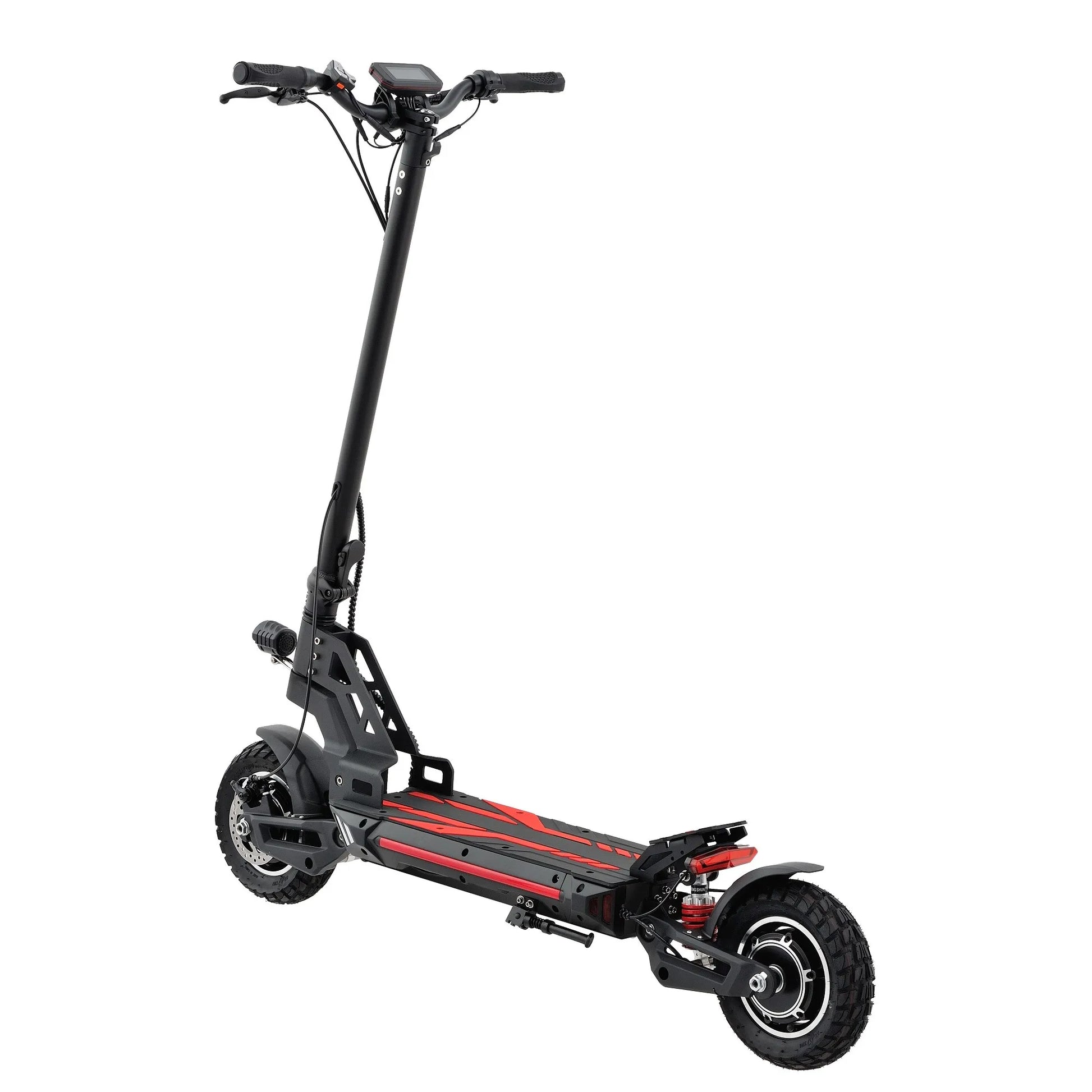 KTX-293907 10 Inch Dual Motor Electric Scooter with 30-50 Km/h Speed and 30-40 KM Range, Foldable Design, Available in Red and Blue