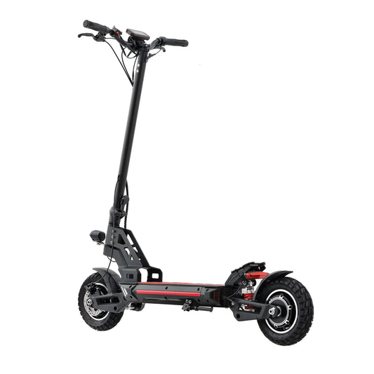 KTX-293907 10 Inch Dual Motor Electric Scooter with 30-50 Km/h Speed and 30-40 KM Range, Foldable Design, Available in Red and Blue