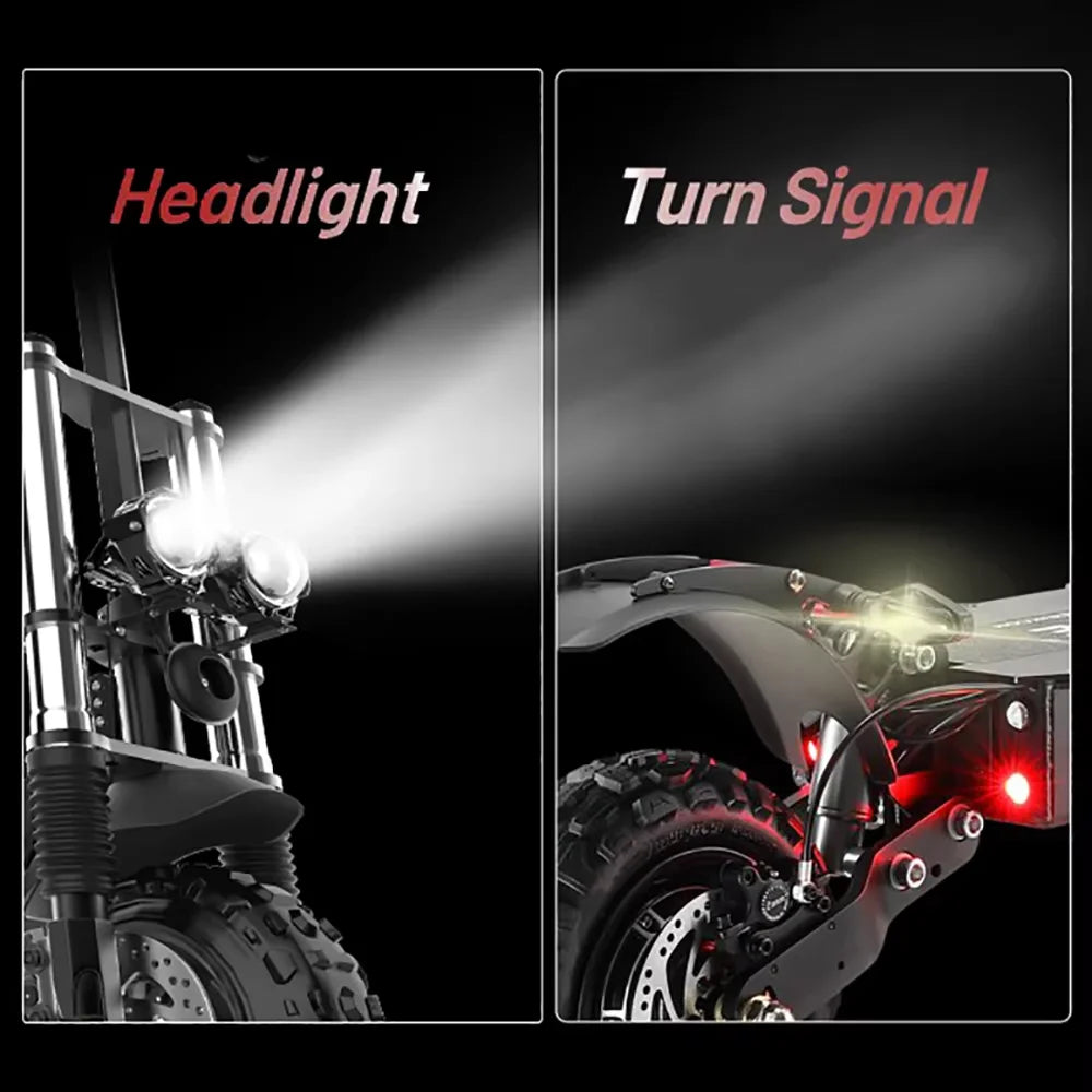 KTX-297363 6000W Dual Motor Electric Scooter with Seat, 72V, 110km Range, 85km/h Speed, Full Suspension, Off-Road Capability