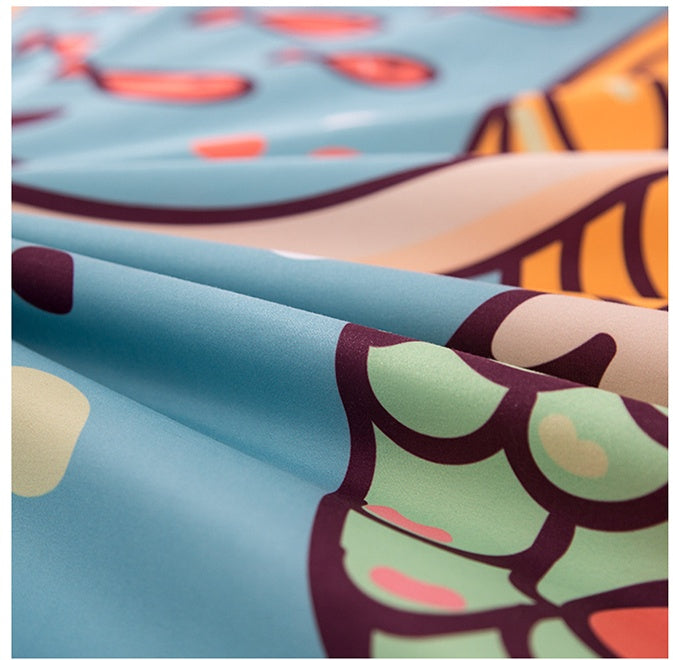 KTX-297491 Cute Cartoon Style 4-Piece Bedding Set for 1.2m to 1.8m Beds in Multiple Designs