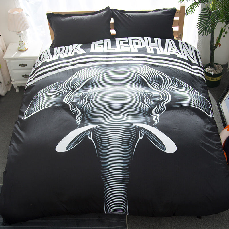 KTX-297491 Cute Cartoon Style 4-Piece Bedding Set for 1.2m to 1.8m Beds in Multiple Designs