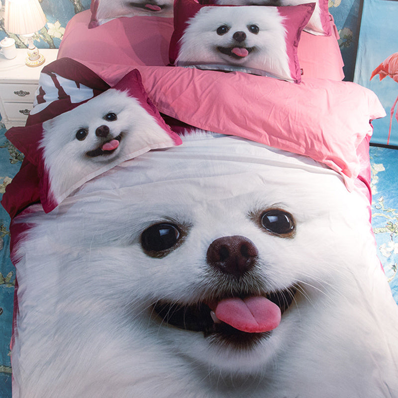 KTX-297491 Cute Cartoon Style 4-Piece Bedding Set for 1.2m to 1.8m Beds in Multiple Designs