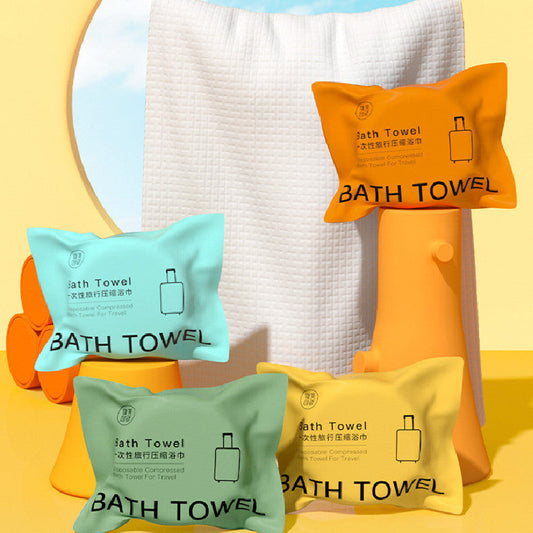 KTX-298579 Portable Disposable Thickened Compressed Bath Towel – Travel-Friendly Size and Long-Lasting Softness