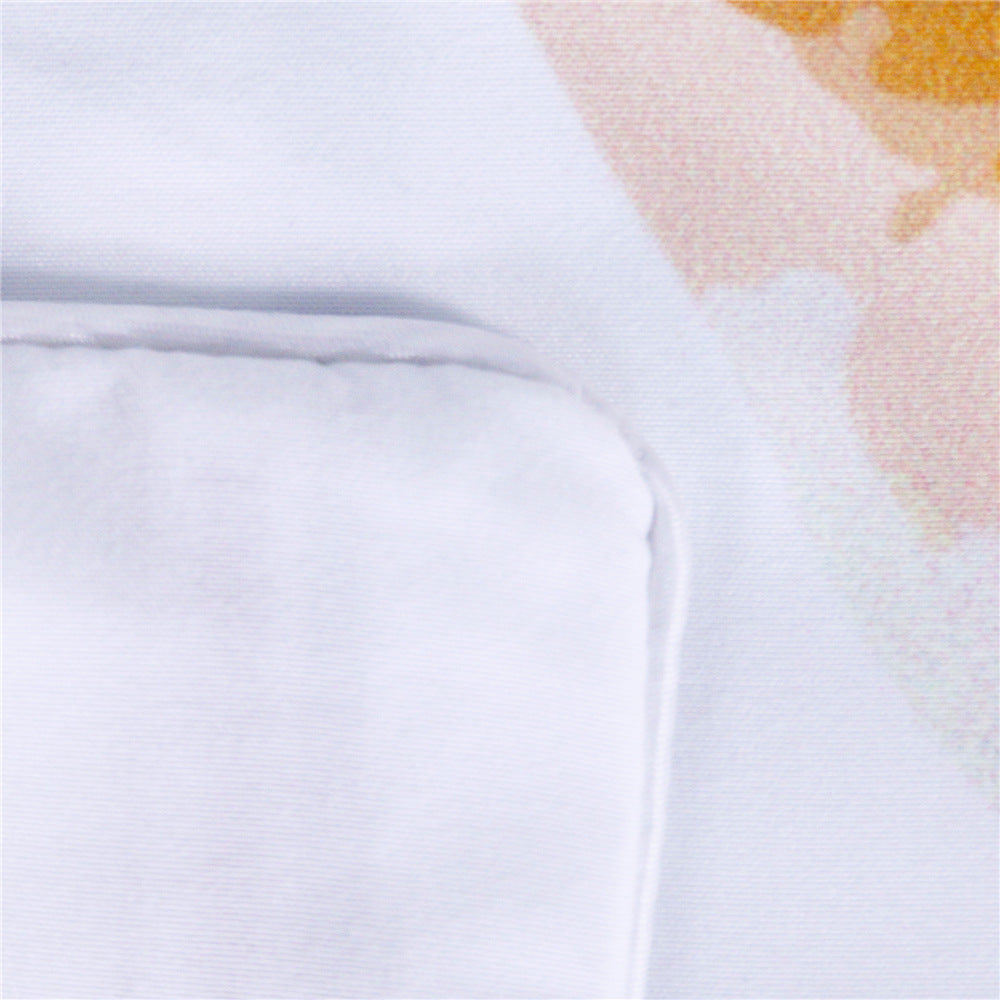 KTX-300627 Flowers Antler Duvet Cover and Pillow Shams Set in Various Sizes