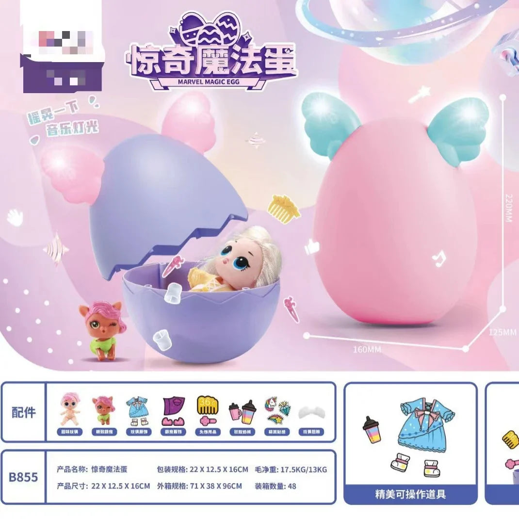 KTX-301139 Magic Egg Surprise Toy - Movie & TV Theme Demolition Transformation Doll Blind Box for Children