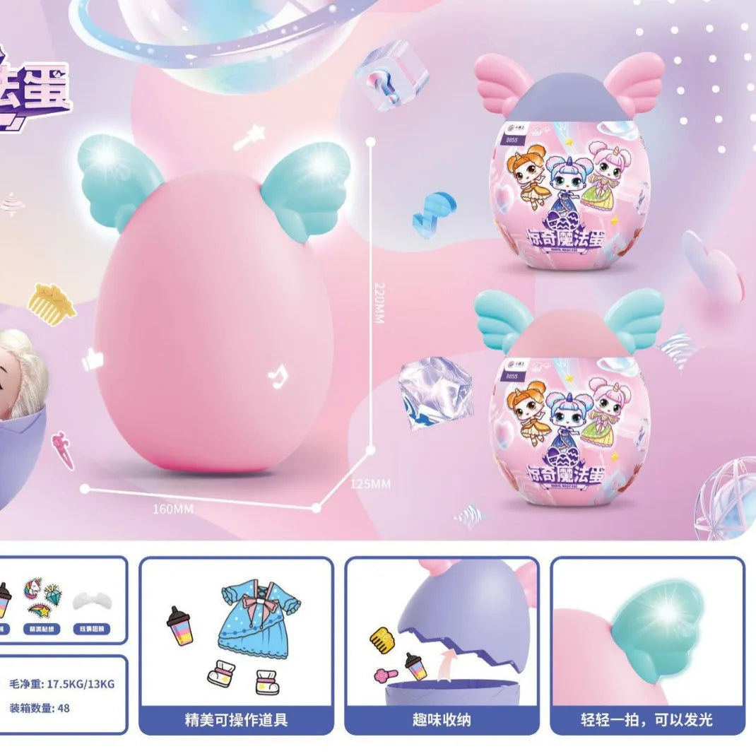 KTX-301139 Magic Egg Surprise Toy - Movie & TV Theme Demolition Transformation Doll Blind Box for Children
