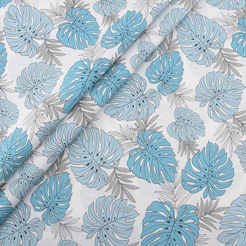 KTX-302291 Cotton Twill Floral Fabric Set - 8 Pieces of Printed Home Textile Material