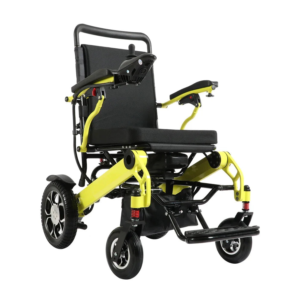 KTX-302483 Electric Rehabilitation Wheelchair with Removable Battery, Aluminium Alloy Frame, Max Load 120 kg, Driving Range 10-15 km