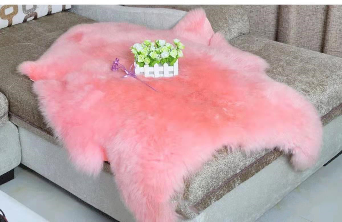 KTX-303763 Australian Wool-like Polyester Carpet Floor Mat - 60x90cm in Various Colors