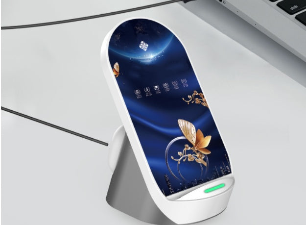 KTX-303827 Vertical Dual Wireless Charger for Mobile Phones and Headsets - Fast Charging Desktop Solution