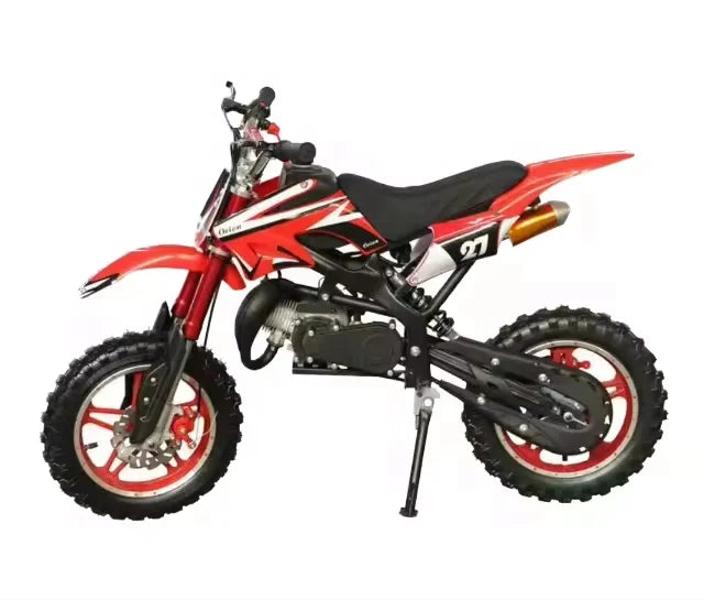 KTX-304339 Child-Friendly 50cc 2-Wheel Gas-Powered Motorcycle with Disc Brakes and Steel Frame