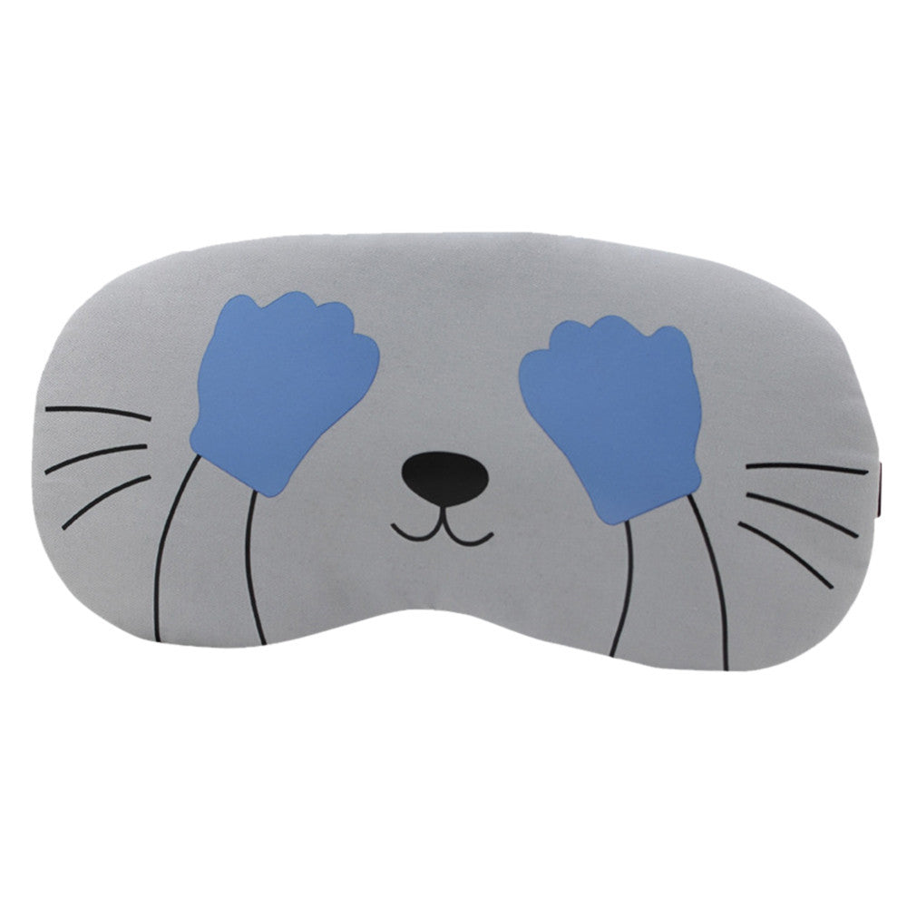 KTX-304595 Cartoon Blackout Eye Mask with Ice Pack – Comfortable Sleep and Eye Protection