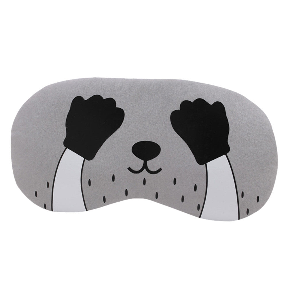 KTX-304595 Cartoon Blackout Eye Mask with Ice Pack – Comfortable Sleep and Eye Protection