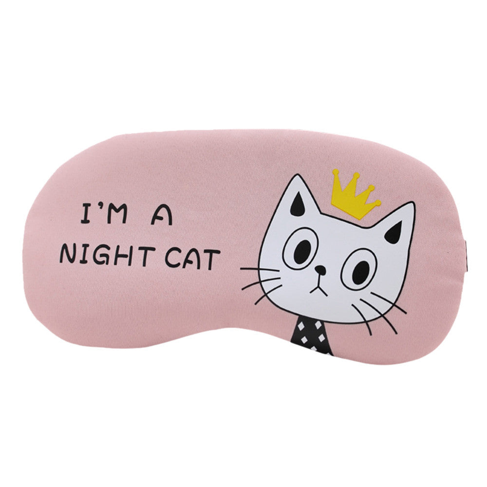 KTX-304595 Cartoon Blackout Eye Mask with Ice Pack – Comfortable Sleep and Eye Protection