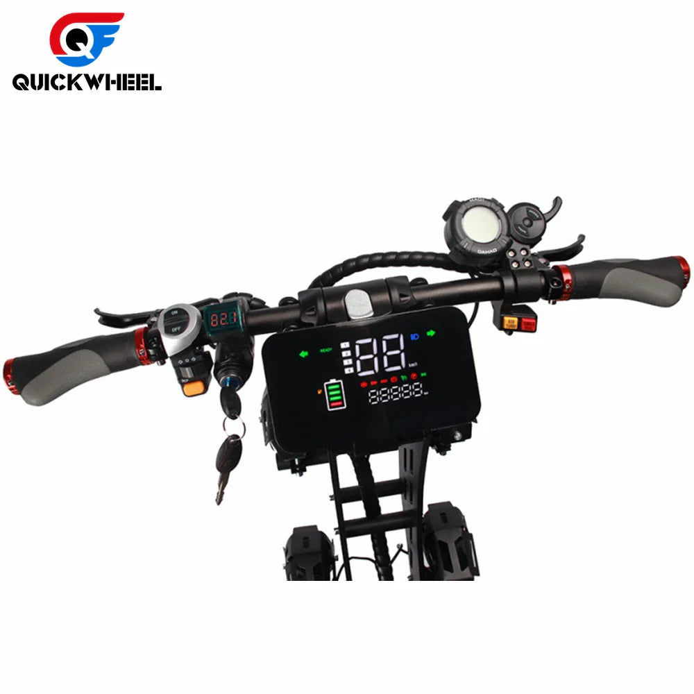 KTX-305939 8000W Off-Road Electric Scooter, Dual Motors, Full Suspension, Waterproof, Foldable, 13-Inch Tires, 100-110km Range