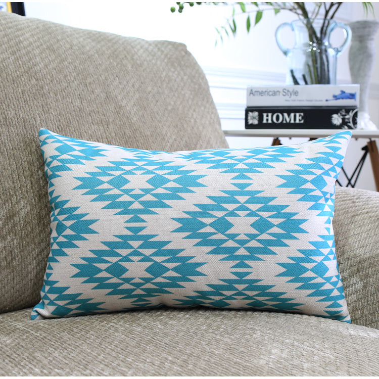 KTX-306899 Nordic Geometric Pattern Throw Pillowcase - 45x45cm & 30x50cm Options
