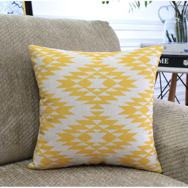 KTX-306899 Nordic Geometric Pattern Throw Pillowcase - 45x45cm & 30x50cm Options