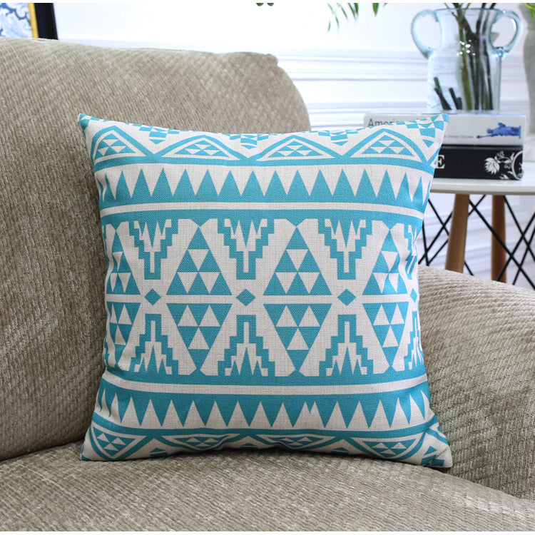KTX-306899 Nordic Geometric Pattern Throw Pillowcase - 45x45cm & 30x50cm Options