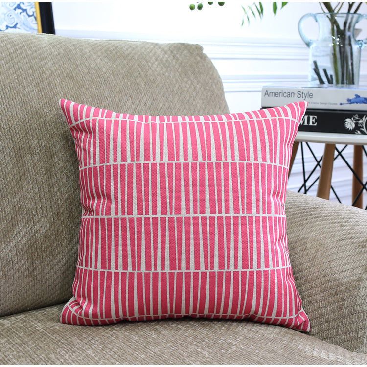 KTX-306899 Nordic Geometric Pattern Throw Pillowcase - 45x45cm & 30x50cm Options