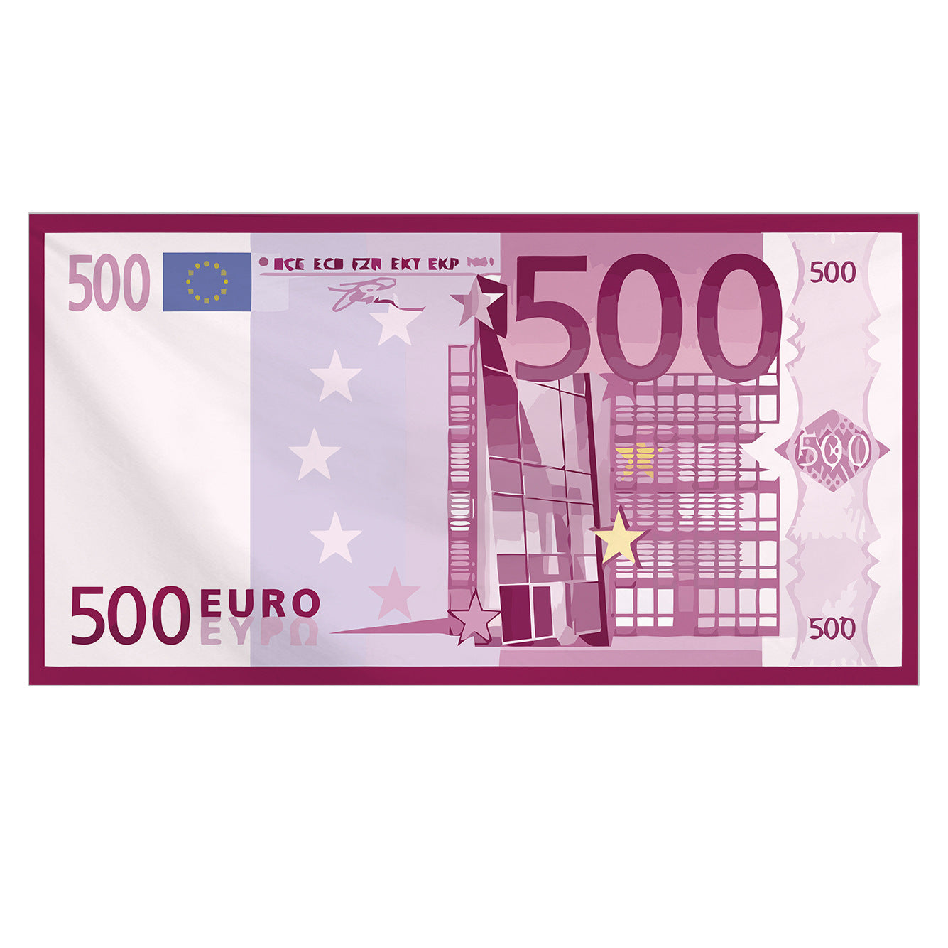 KTX-308947 Flamingo Ice Cream Print Microfiber Beach Towel for Summer, Yoga, and Camping - 150x70cm