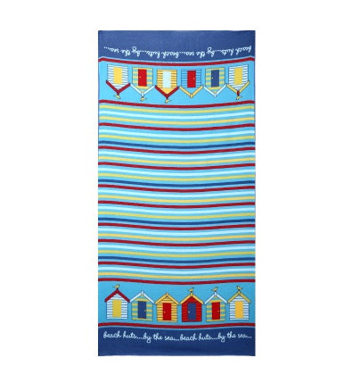 KTX-308947 Flamingo Ice Cream Print Microfiber Beach Towel for Summer, Yoga, and Camping - 150x70cm