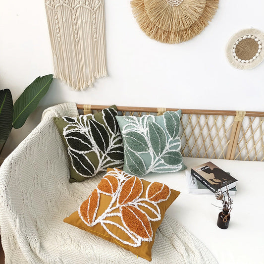 KTX-309203 Bohemian Minimalist Tufted Pillow in Multiple Colors - 45x45 CM Cotton Design