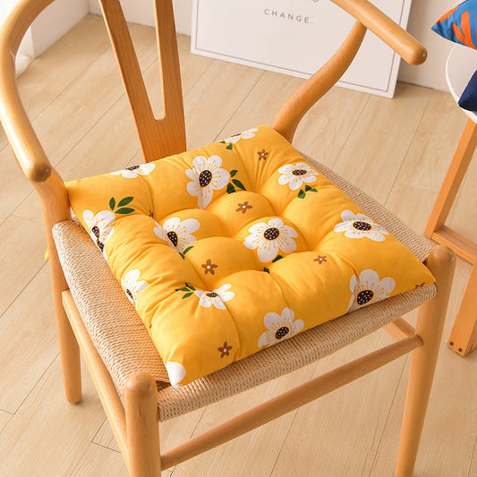 KTX-311571 Modern Square Cushion with Colorful Floral and Animal Patterns, 40x40cm