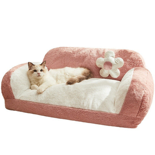 KTX-311955 Cozy Winter Cat Bed | Fully Removable and Washable Nest for Cats