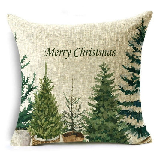 KTX-312723 Single-Sided Digital Printed Linen Pillow Cover - Nordic Style 45x45cm