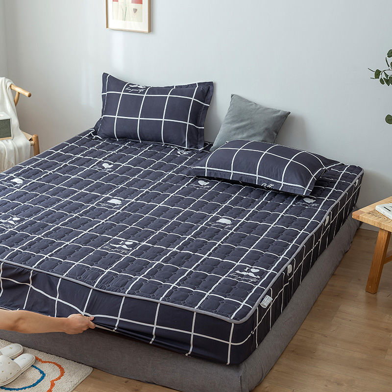KTX-314131 Waterproof Quilted Bedspread Mattress Cover for 30cm Mattresses