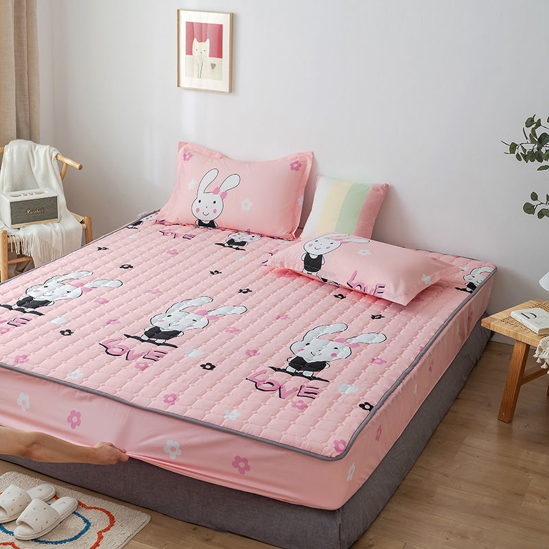 KTX-314131 Waterproof Quilted Bedspread Mattress Cover for 30cm Mattresses