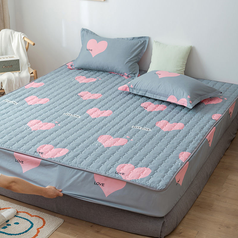KTX-314131 Waterproof Quilted Bedspread Mattress Cover for 30cm Mattresses