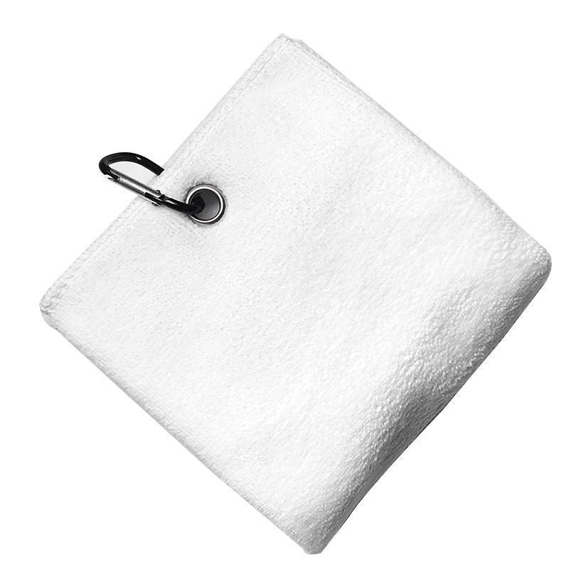 KTX-315539 Microfiber Golf Towel with Quick-Dry Hook - 40x40 cm, Absorbs Water in 21-25 Seconds